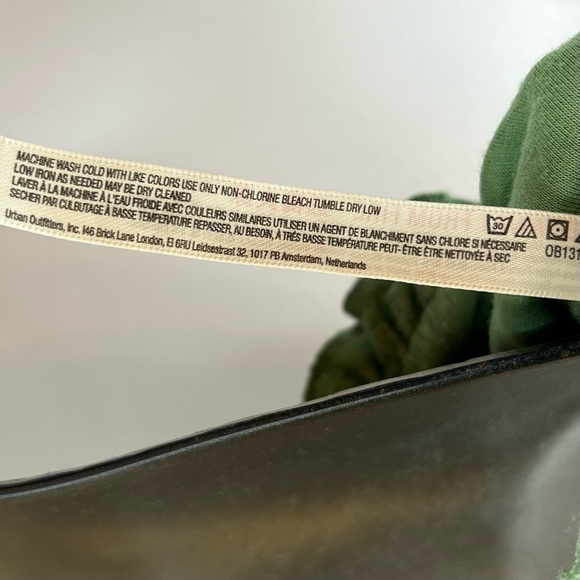 Free People tube top bandeau cropped green size medium - Picture 4 of 6